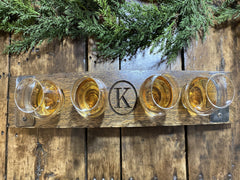 Personalized Glencairn Whiskey Flight Tray