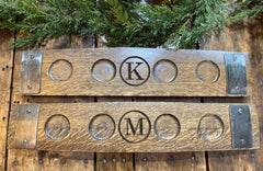 Personalized Glencairn Whiskey Flight Tray