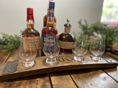 Personalized Glencairn Whiskey Flight Tray