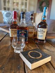 Bourbon Smoking Tray for Kentucky Bourbon Trail Glass, with Smoking Chips