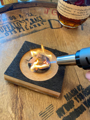 Smoked Cocktail Kit - Made From Authentic Whiskey Barrel Stave - Includes Hickory, Maple and Apple Smoking Chips