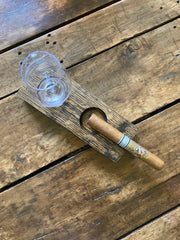 Glencairn Coaster with Cigar Ashtray || Cigar Rest || Personalization Available