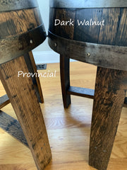 End Table Made from Authentic Whiskey Barrel