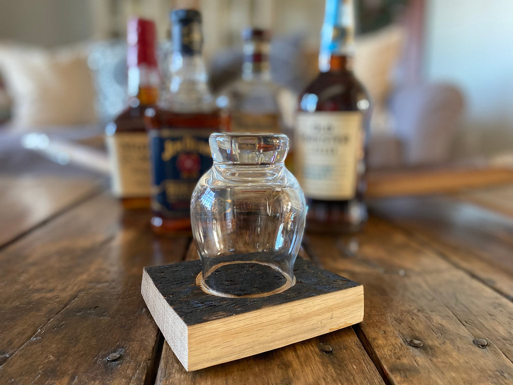 Bourbon Smoking Tray for Kentucky Bourbon Trail Glass, with Smoking Chips