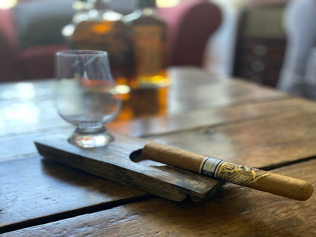 Glencairn Coaster with Cigar Ashtray || Cigar Rest || Personalization Available