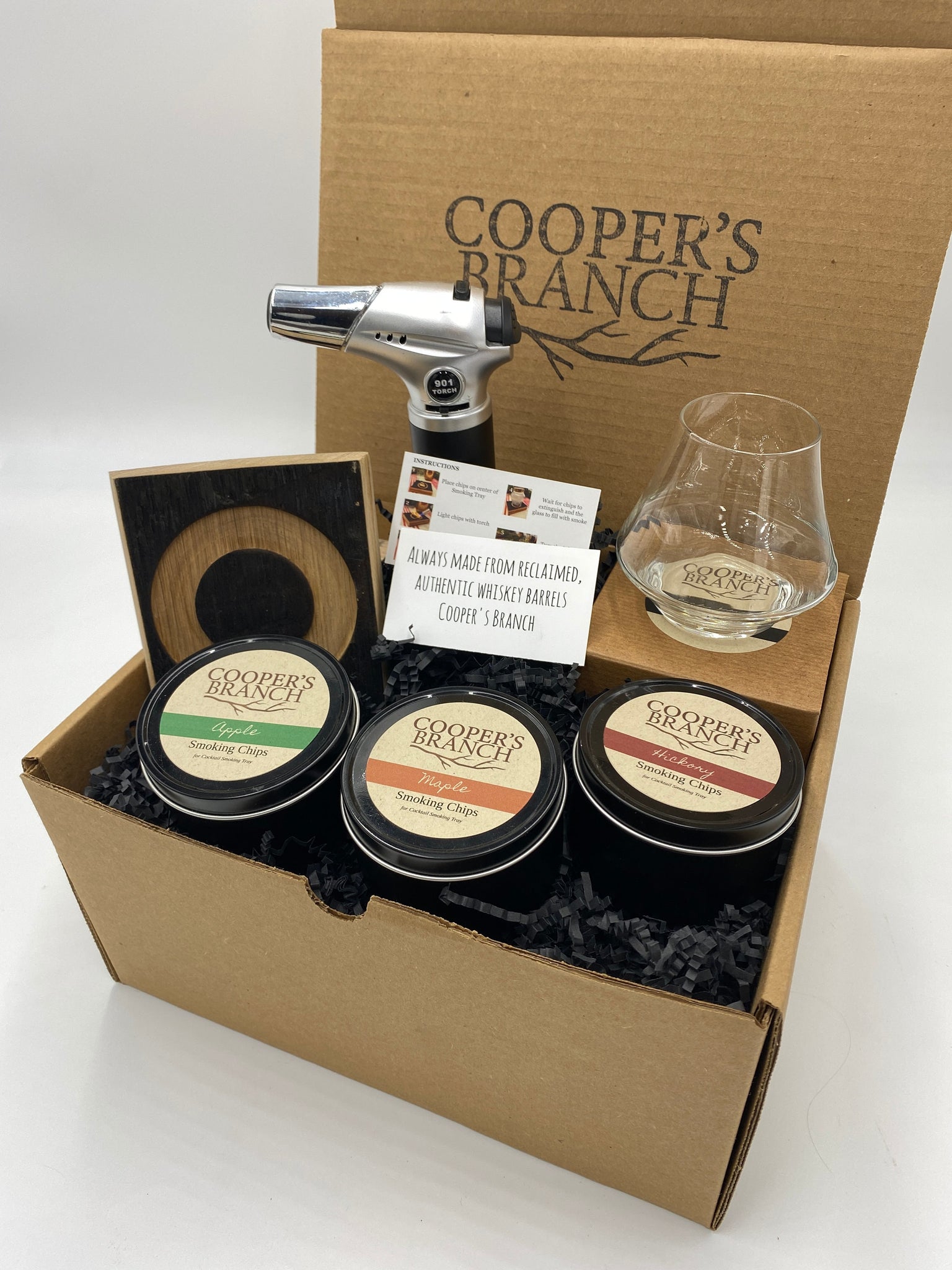 Smoked Cocktail Kit Gift Set with Smoking Chips & Torch